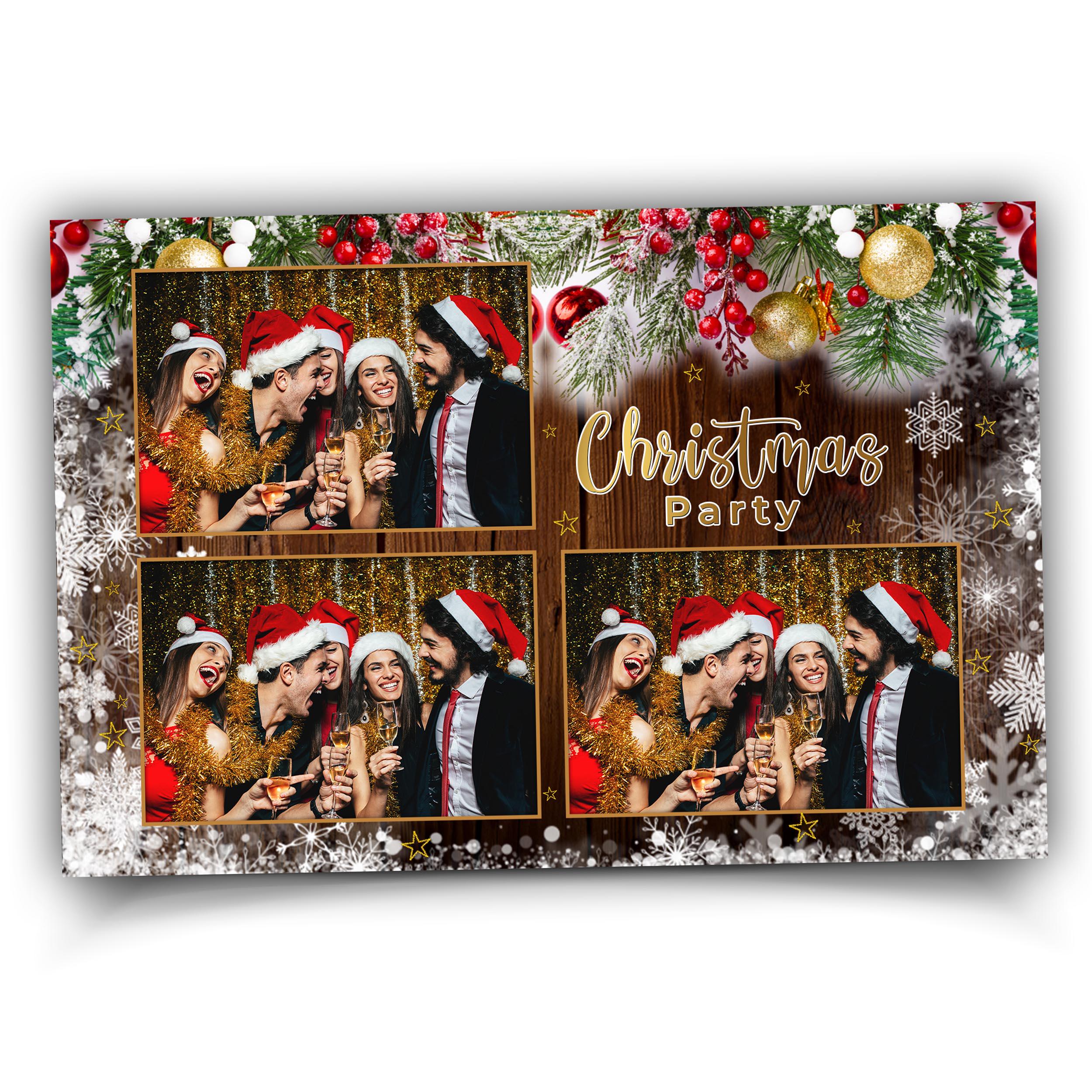 Christmas Photobooth Template, Merry Christmas and New Year, 4x6 Xmas Photobooth Template, Holiday 1419