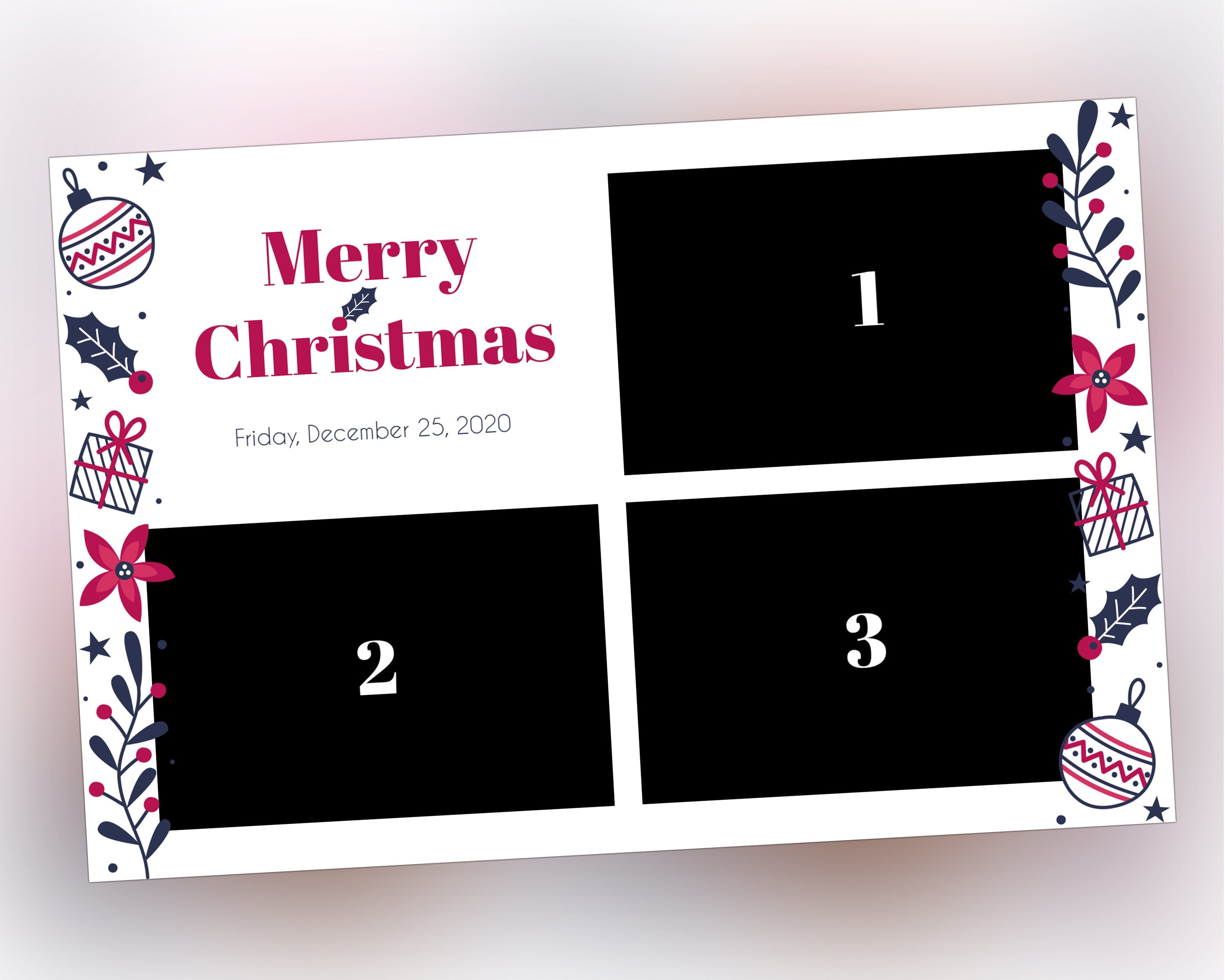 Christmas Photo Booth Holiday Photobooth Merry Christmas Party Xmas