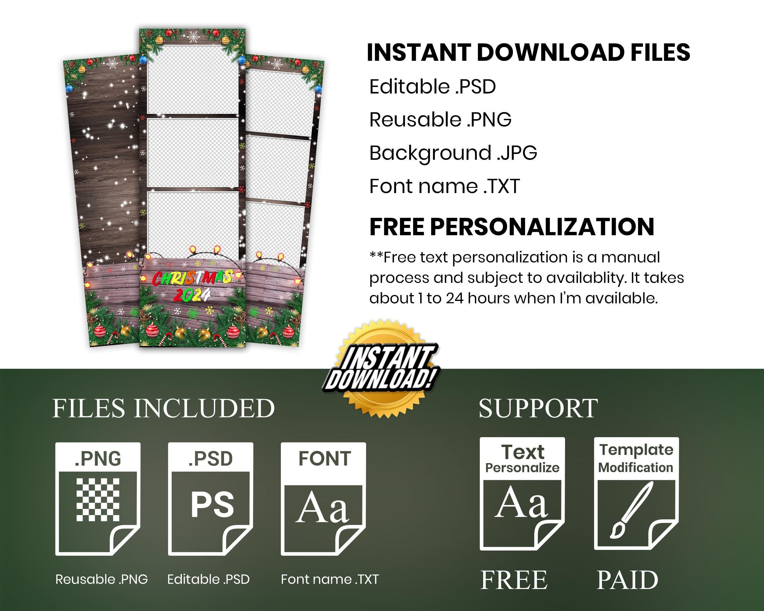 Christmas Photo Booth Holiday Photobooth New Year Xmas Mirror Booth 824