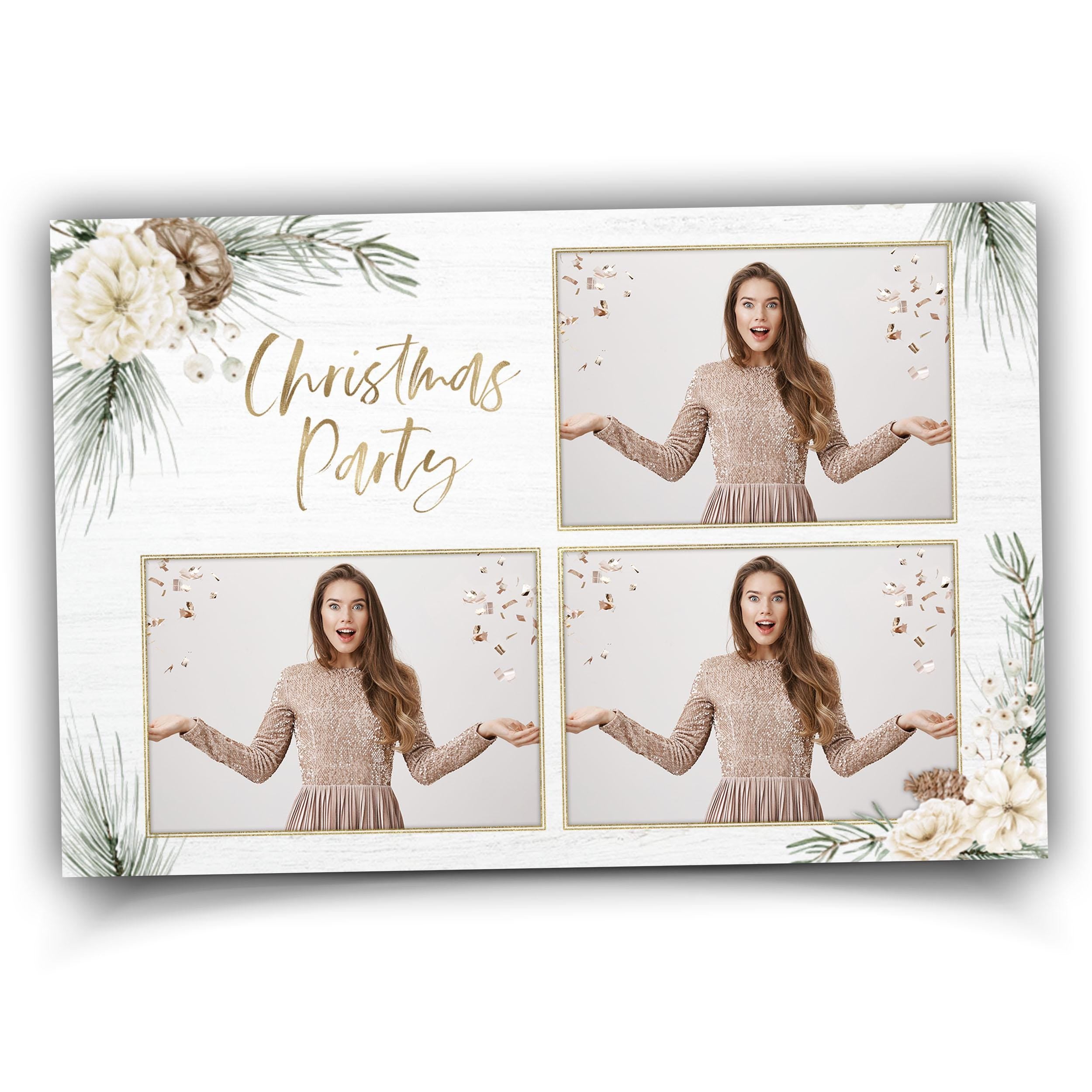 Christmas Photobooth Template, Holiday Photo Booth, Merry Christmas, Xmas, New Year Party 1417