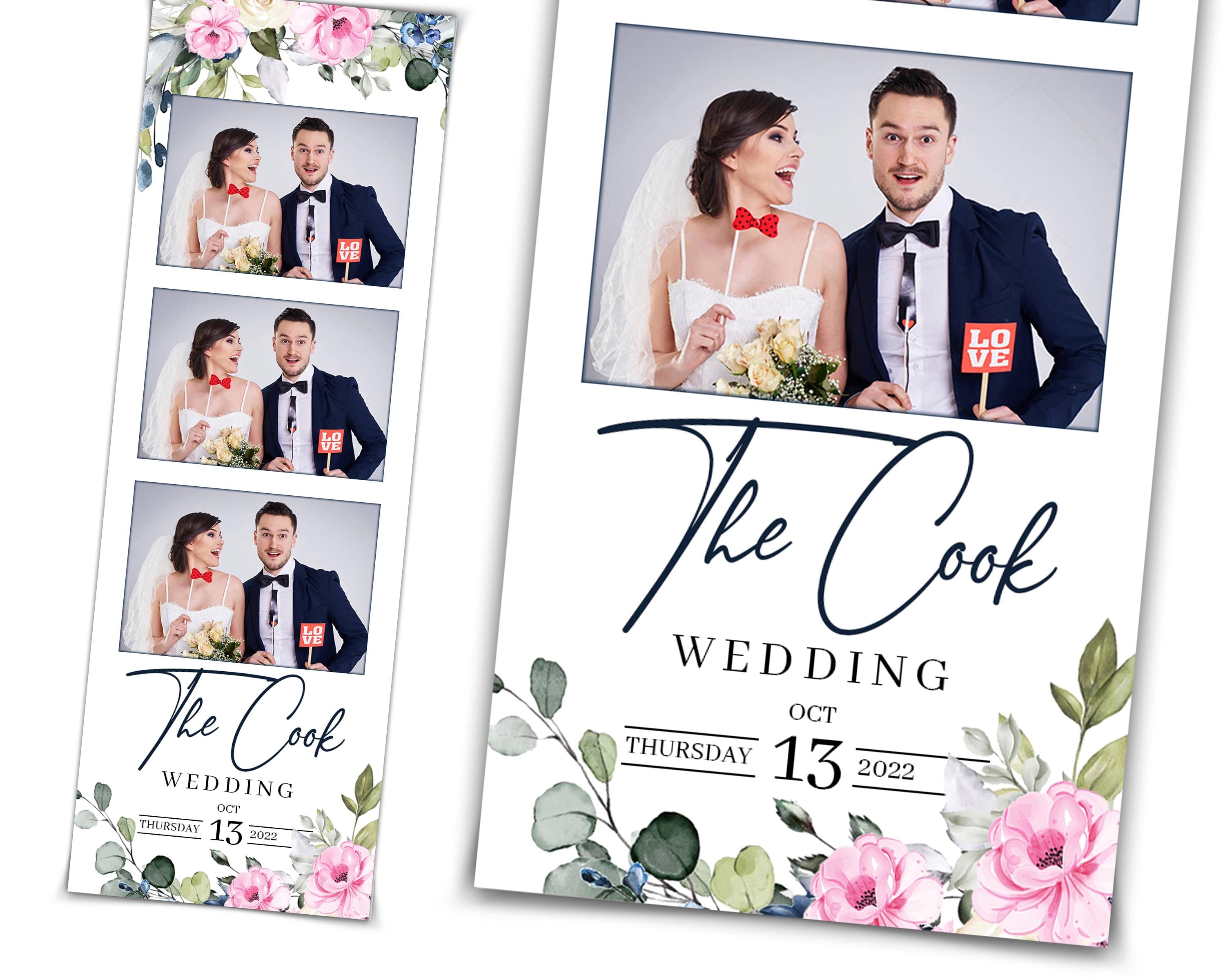 Wedding Photobooth Template, Bridal Shower Photo Booth, Pink Flower and Greenery Anniversary 360 Overlay, SKU 724