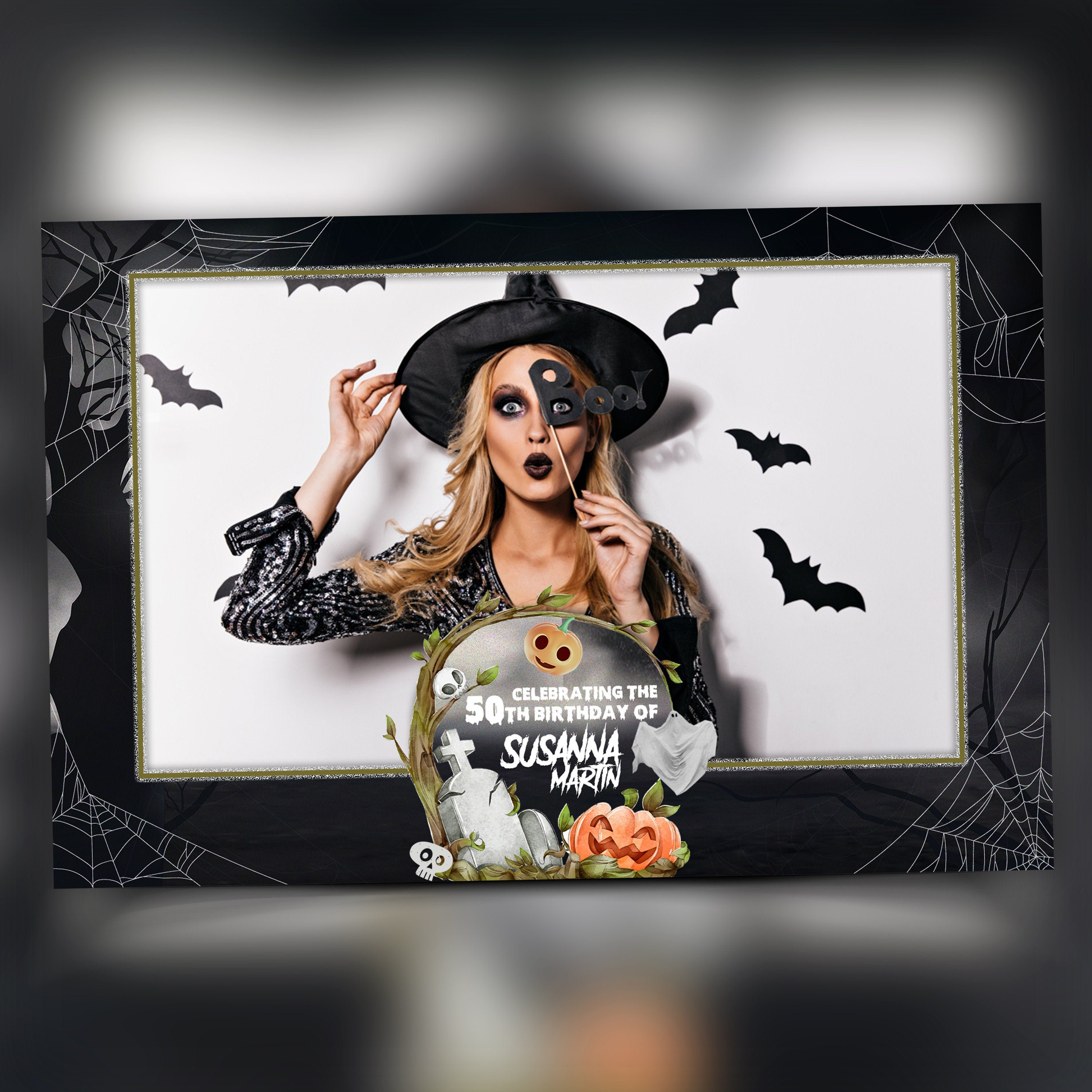 Halloween Party 2024 Photobooth Template 4x6 Trick or Treat Photo booth Pumpkin Template Mirror ipad Salsa Touchpix Darkroom DSLR 360
