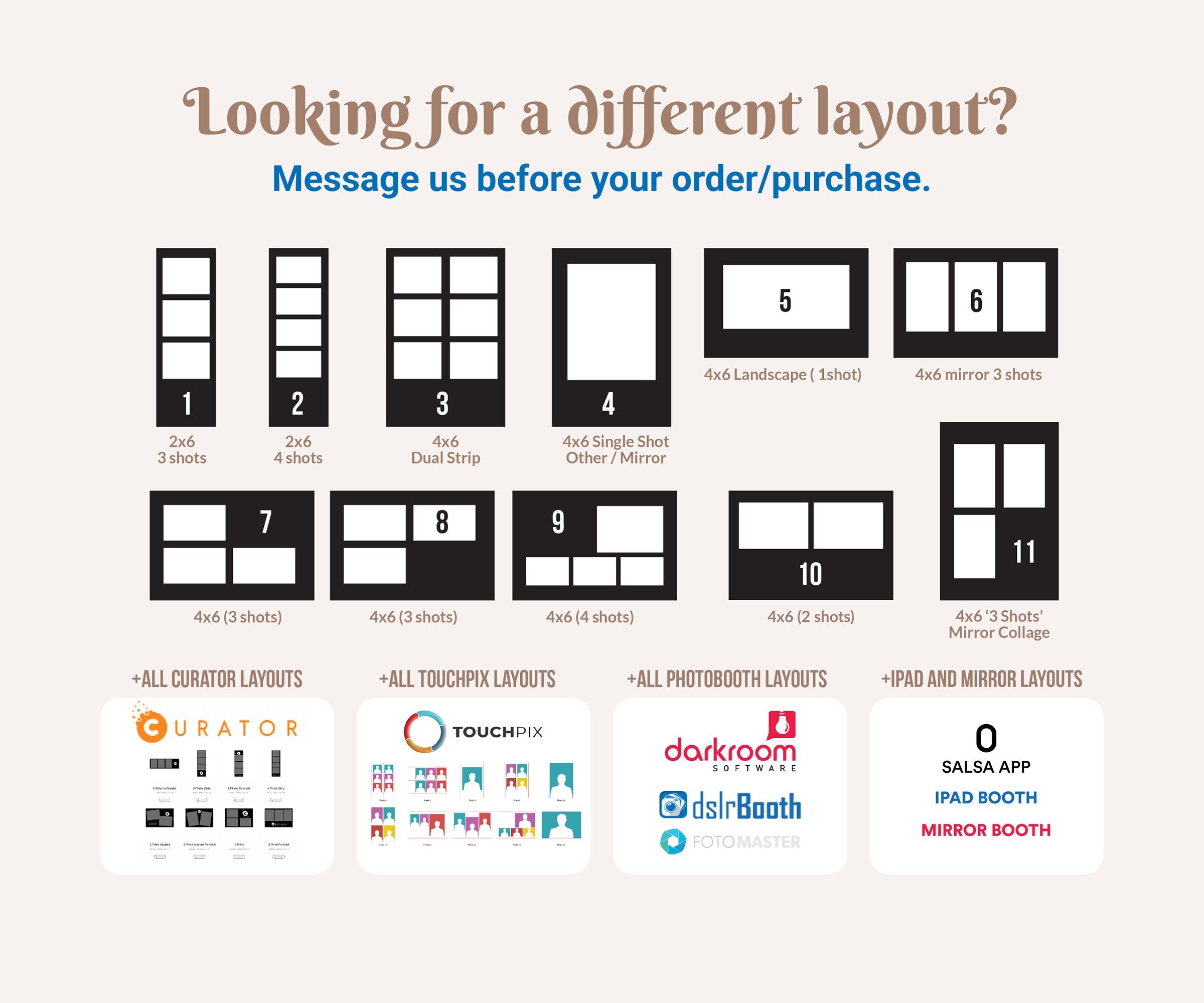 Purple Wedding Anniversary Bridal Shower Photobooth template 2x6 strip with Floral blush flowers rose greenery photo booth template 1058