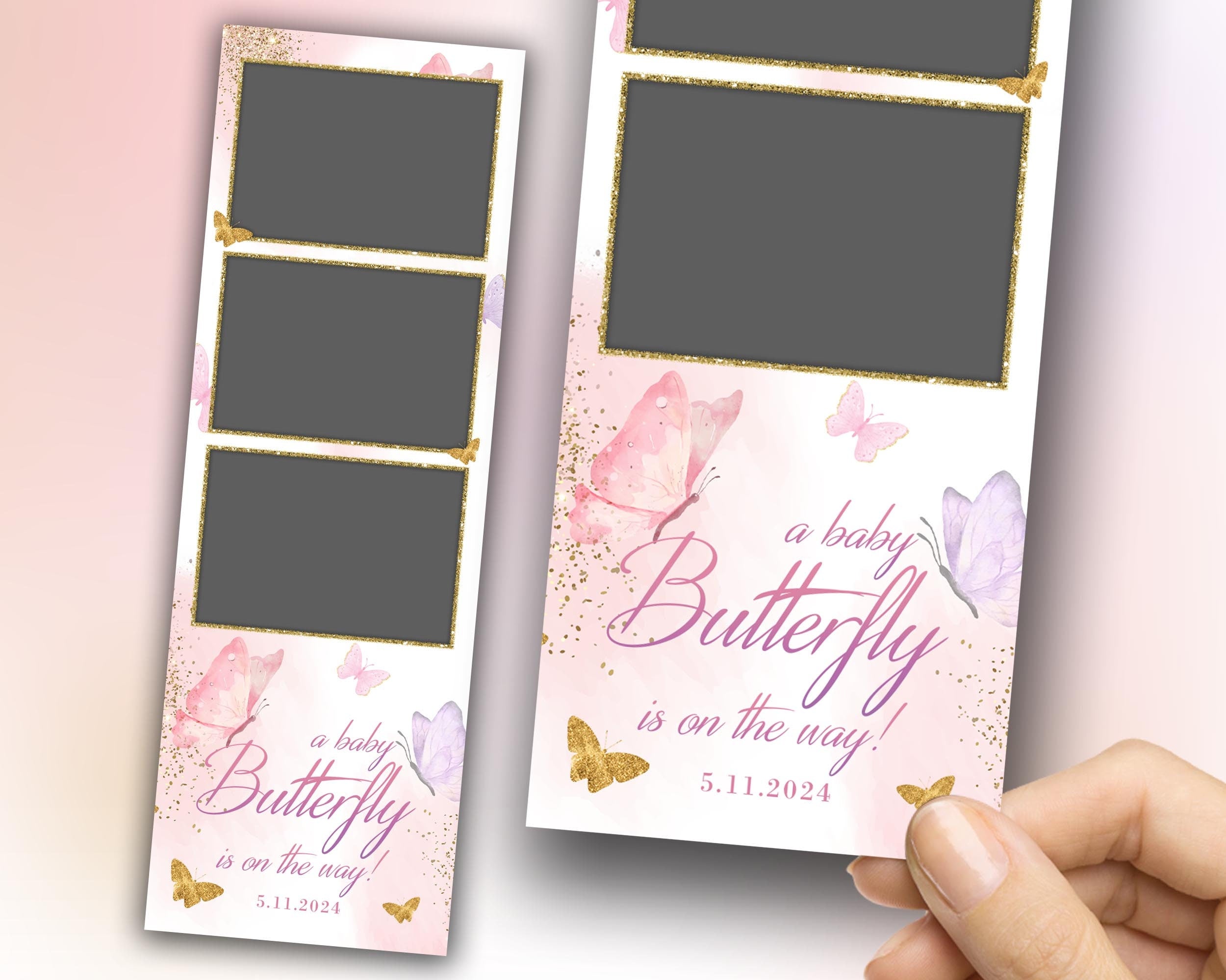 Butterfly Photo Booth Template, Baby Shower, Birthday, Mis Quince, Bearly Wait, Quinceañera Photobooth, XV, Bday, Quinceanera, Sweet 16