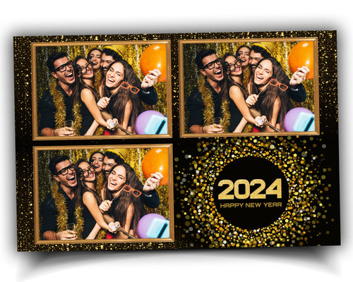 2025 New Year Photobooth Template | New Year Party | Holiday Party | 2025 Photo Booth Template | Happy New Year 2025