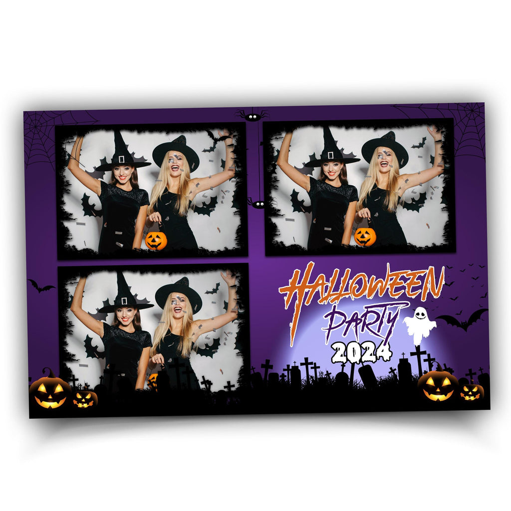 Halloween Photo Booth Template, Halloween 2024 Photobooth, Pumpkin, Hallows Day Template 199