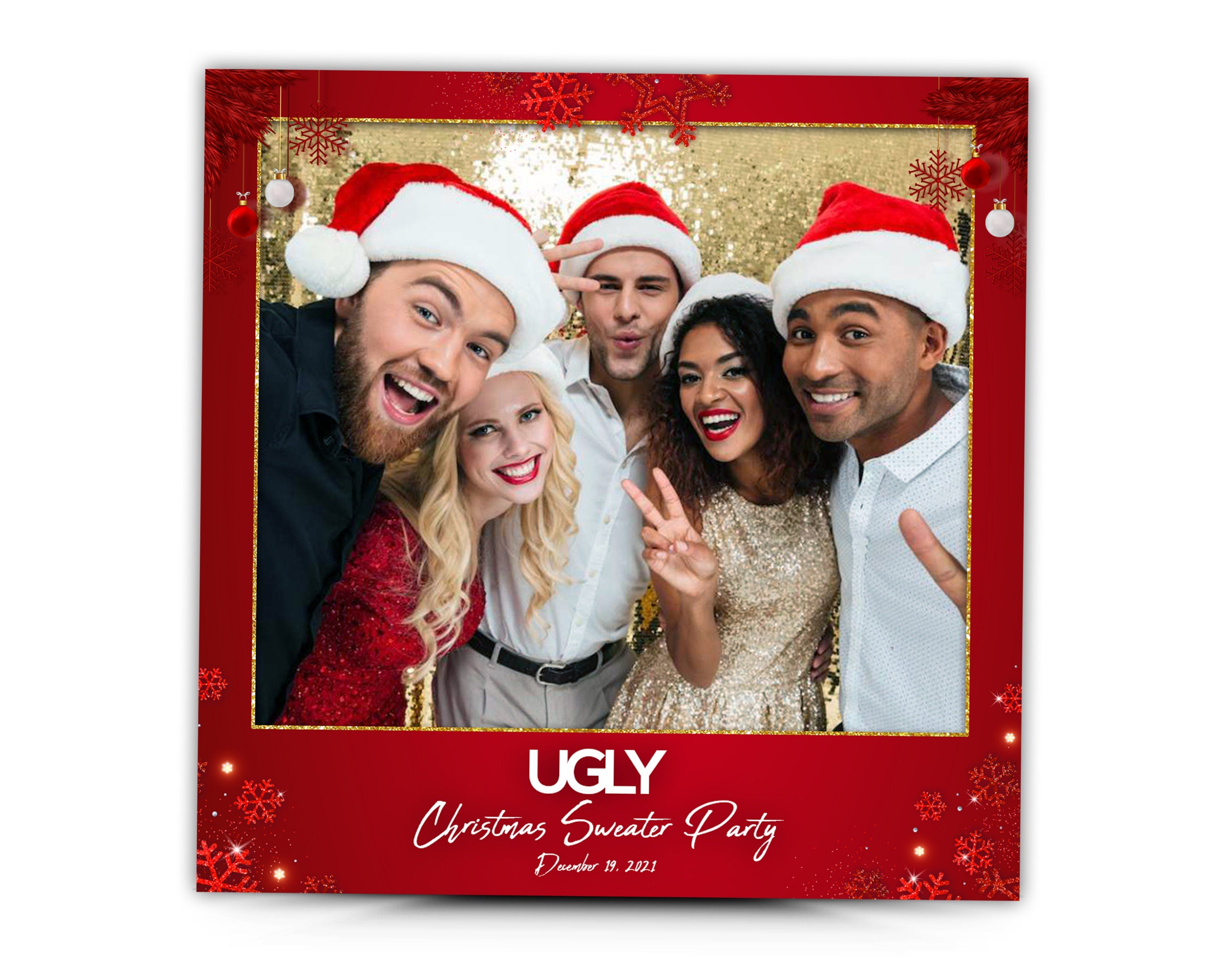 Christmas Photo Booth Template, Merry Christmas and New Year 2021, Touchpix and 360 Photobooth Template, pine tree