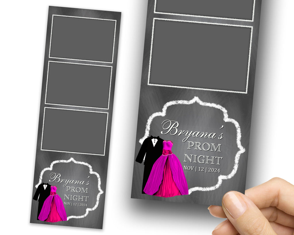 Prom Night, Photobooth Template, 2x6 stripe, Class of 2024, Graduation, Photo booth Template, 1078