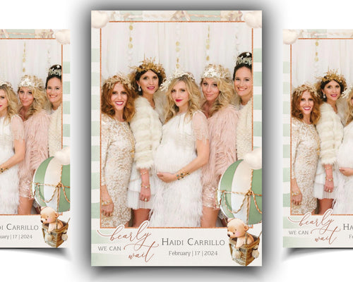 Baby Shower Photo Booth Template We Can Bearly Wait Photobooth Template