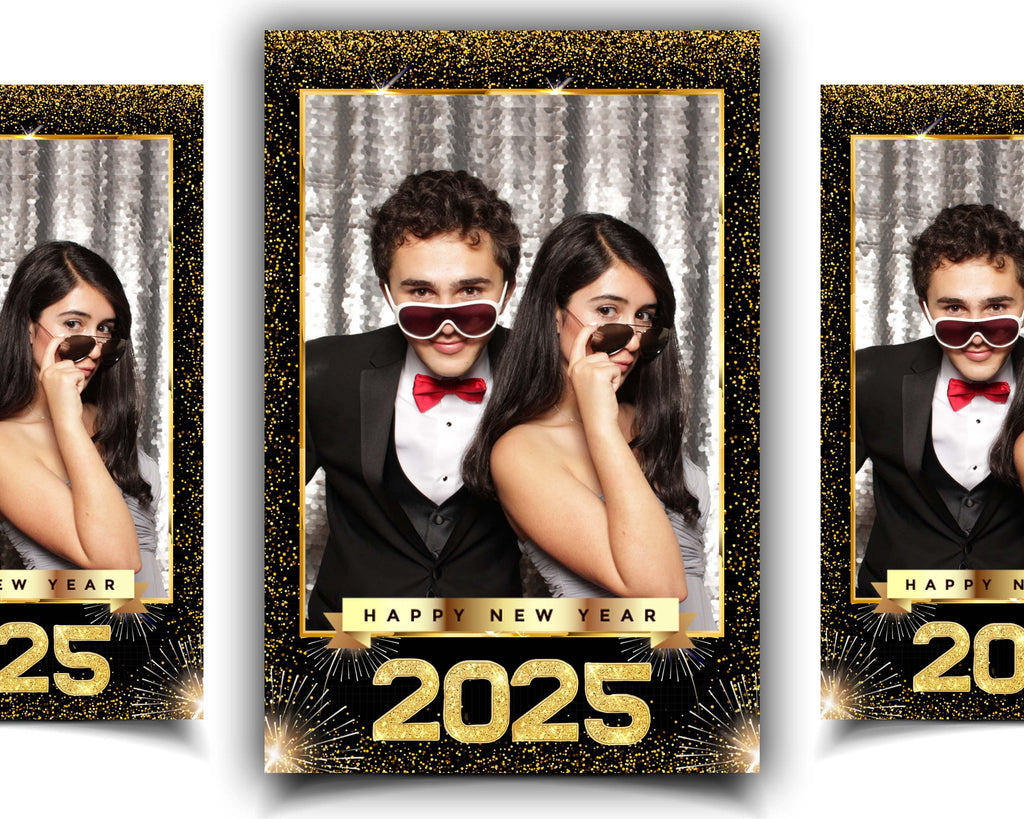 New Year Photobooth, New Year Photo Booth, 2025 Photobooth, 2025 Photo Booth Template, NY Photobooth