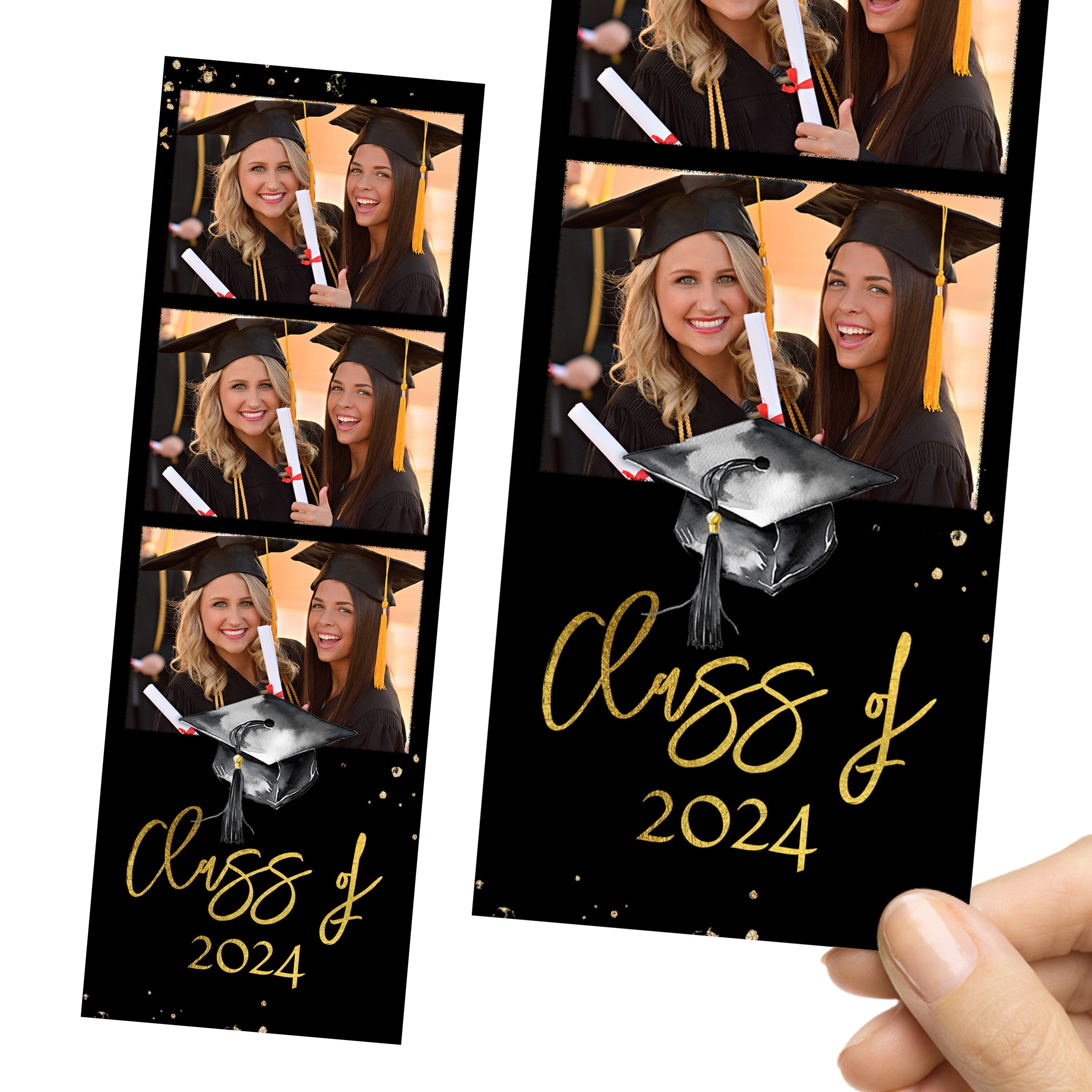Graduation Photo Booth Template, Graduation Photobooth Template, Class of 2024, Prom 2024, Grad Party 1066