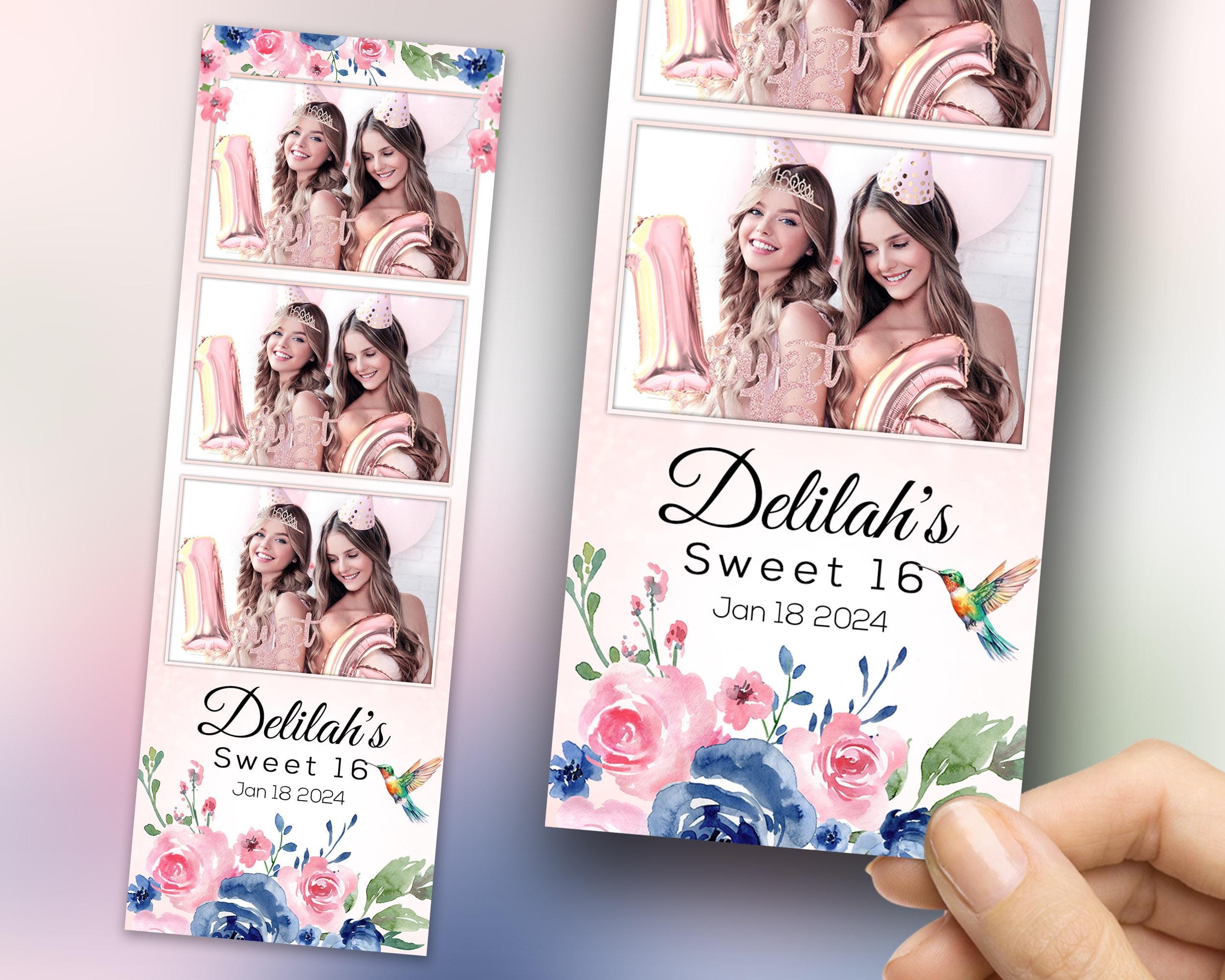 Sweet 16 Photobooth Template, XV Photobooth, Quince Photobooth, Mis Quince, Birthday, Quinceañera Photo Booth, Quinceanera 512