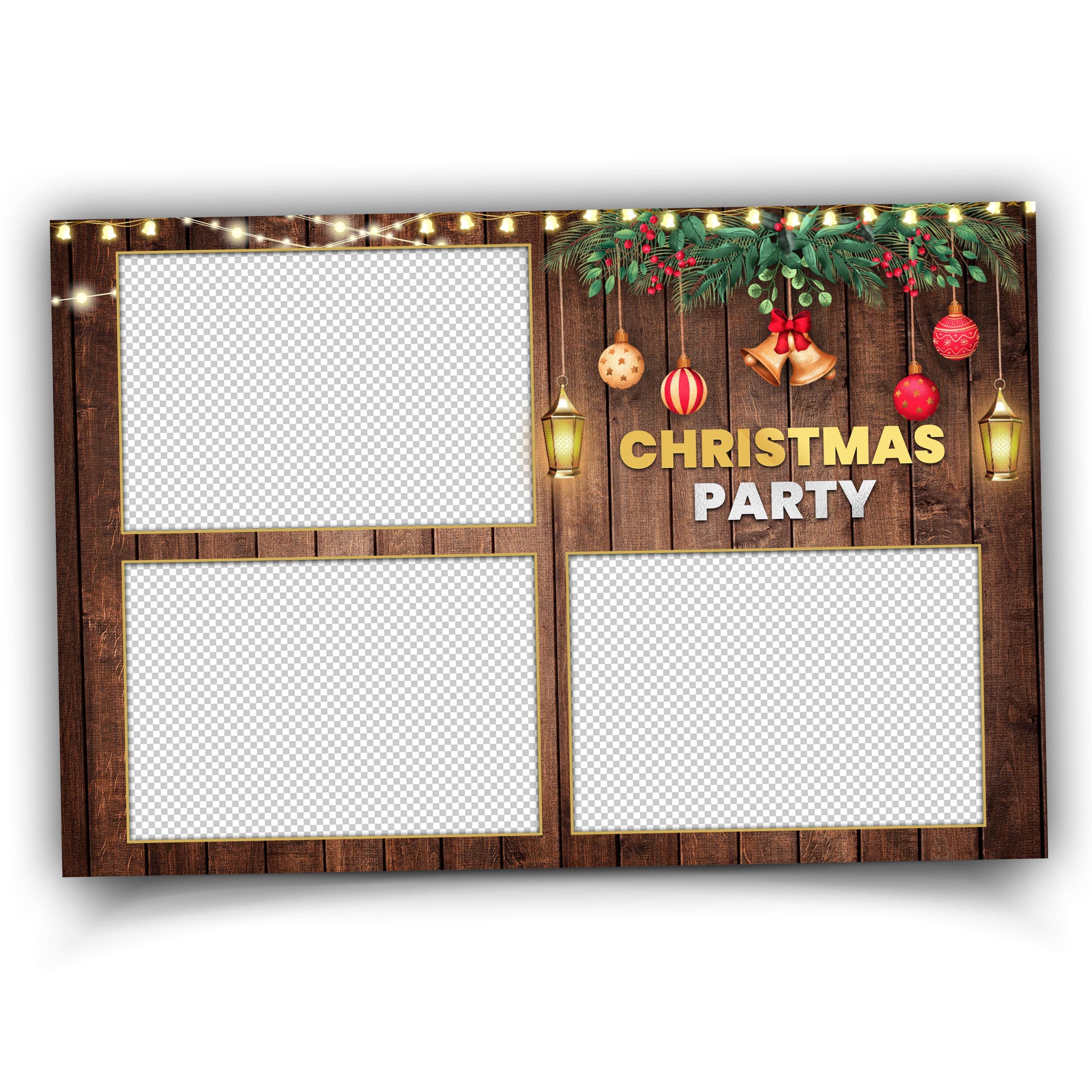 Christmas Photobooth Template, Christmas Photo Booth, Merry Christmas, Holiday Party, Xmas 636