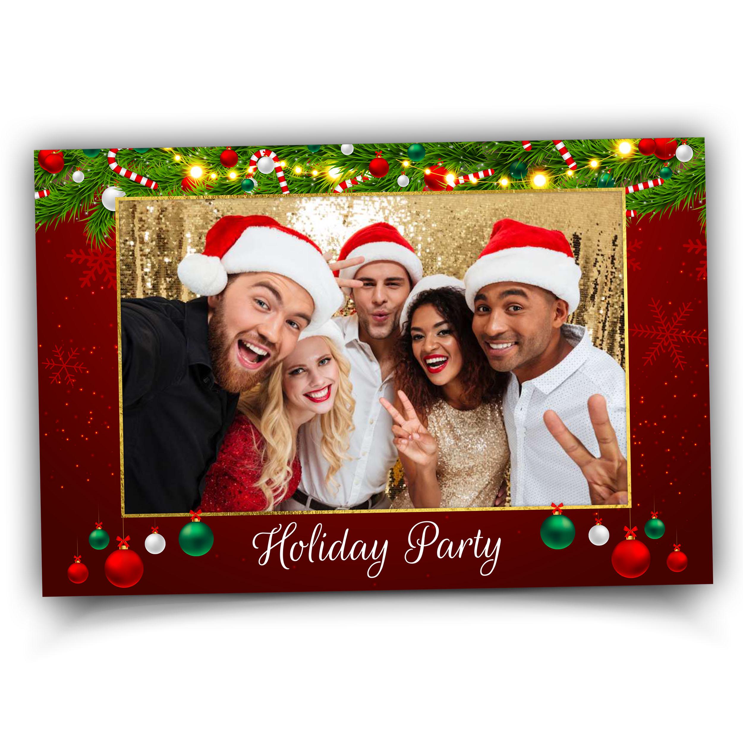 Christmas Photo Booth Template, Holiday Photobooth, Merry Christmas, New Year, Pine Tree, Xmas 671