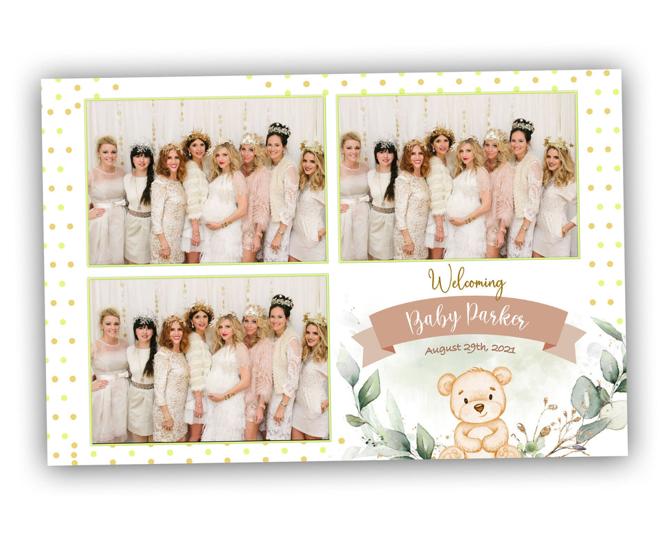 Baby Shower Photobooth Template 4x6 Layout