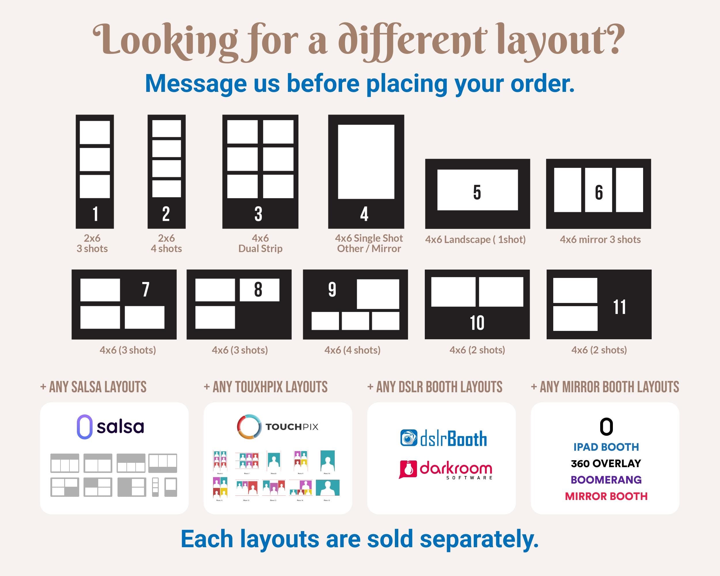 Birthday Photobooth Template Black Gold Glitter Sparkles gold dust bday mirror booth portrait template 4x6 Landscape Layout 6 BM14