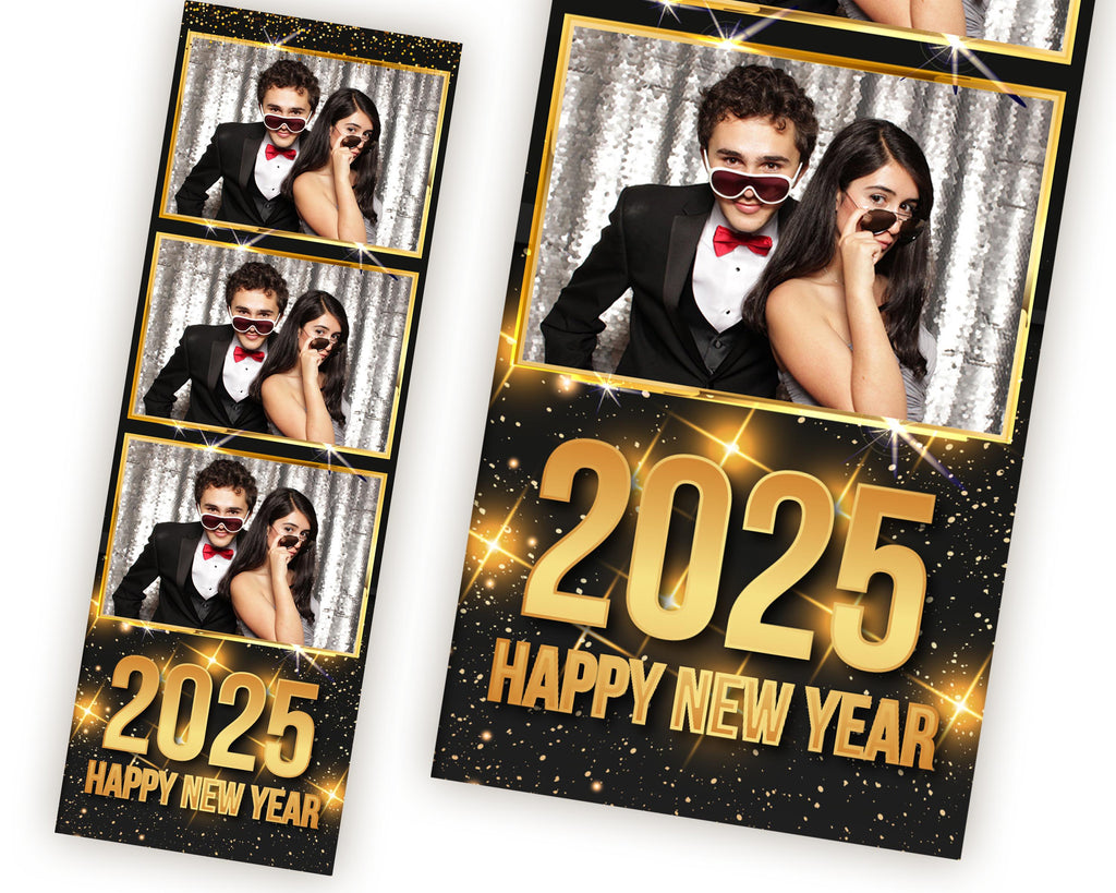 New Year Photo Booth Template, 2025 New Year Photo Booth Template, NY Celebration, NY Photobooth Template