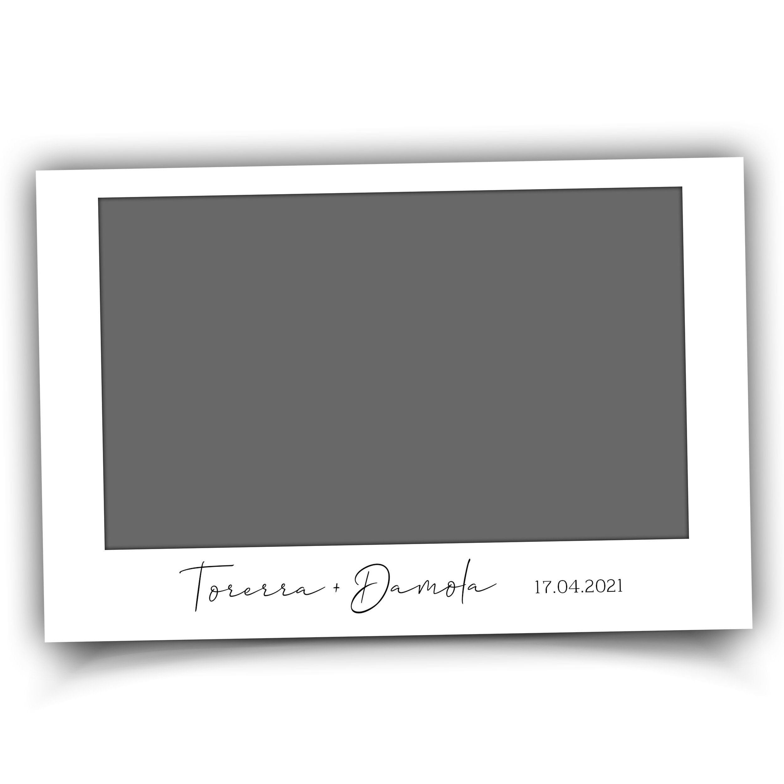 Wedding signature black and white Wedding/ Anniversary Photo Booth Template 4x6 inch Photobooth Template with FONT