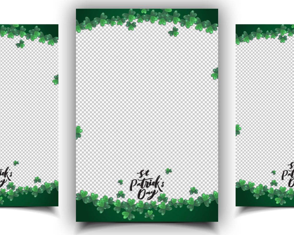 St. Patrick's Day Photobooth Template, St. Patricks Day Photo Booth, Saint Patricks Overlay