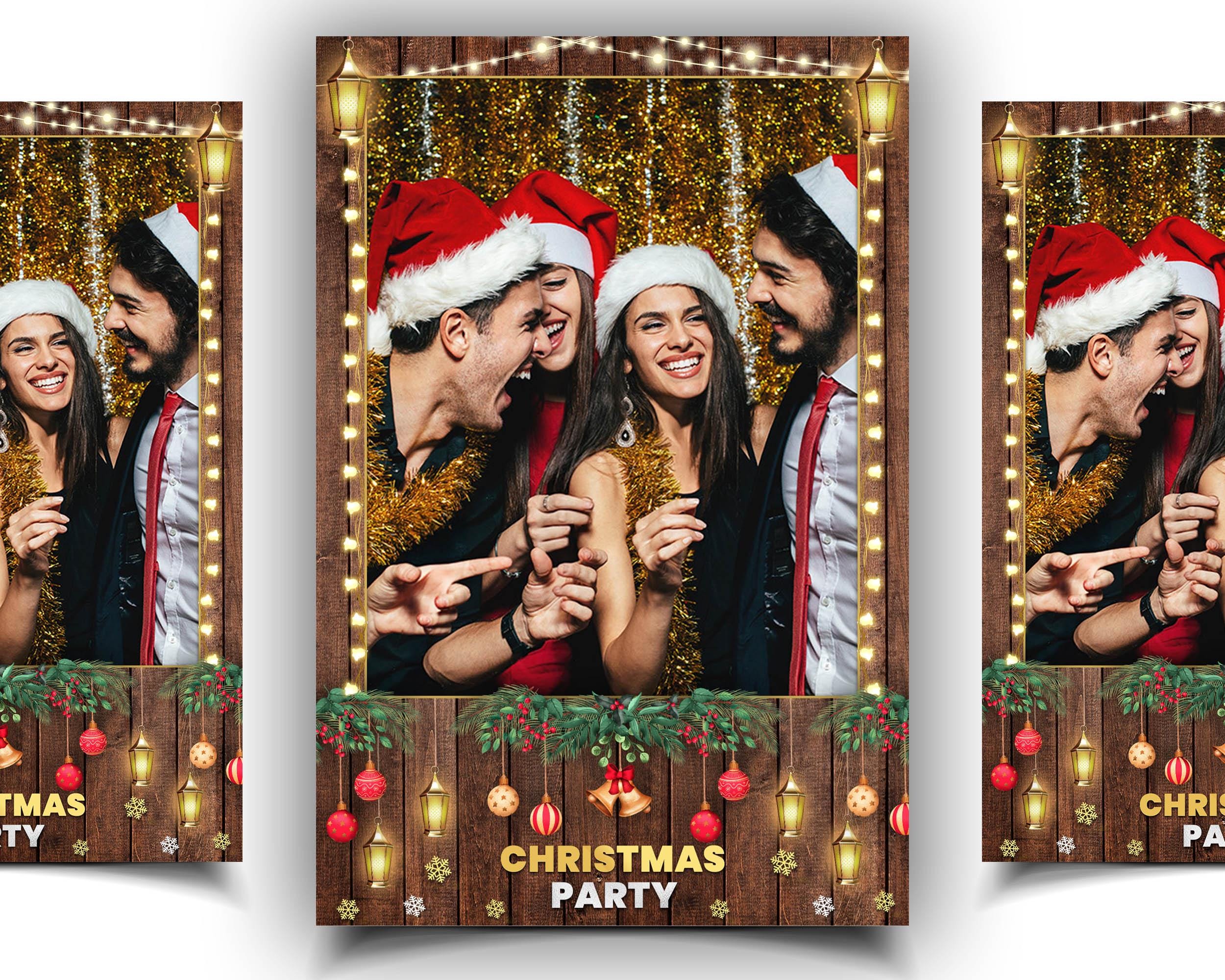 Christmas Photobooth Template, Christmas Photo Booth, Merry Christmas, Holiday Party, Xmas 636
