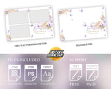 Baby Shower Photobooth Template, Baby Shower Photobooth Template, Sweet 16 Purple Butterfly, Quinceanera Birthday Photo booth Template 1098