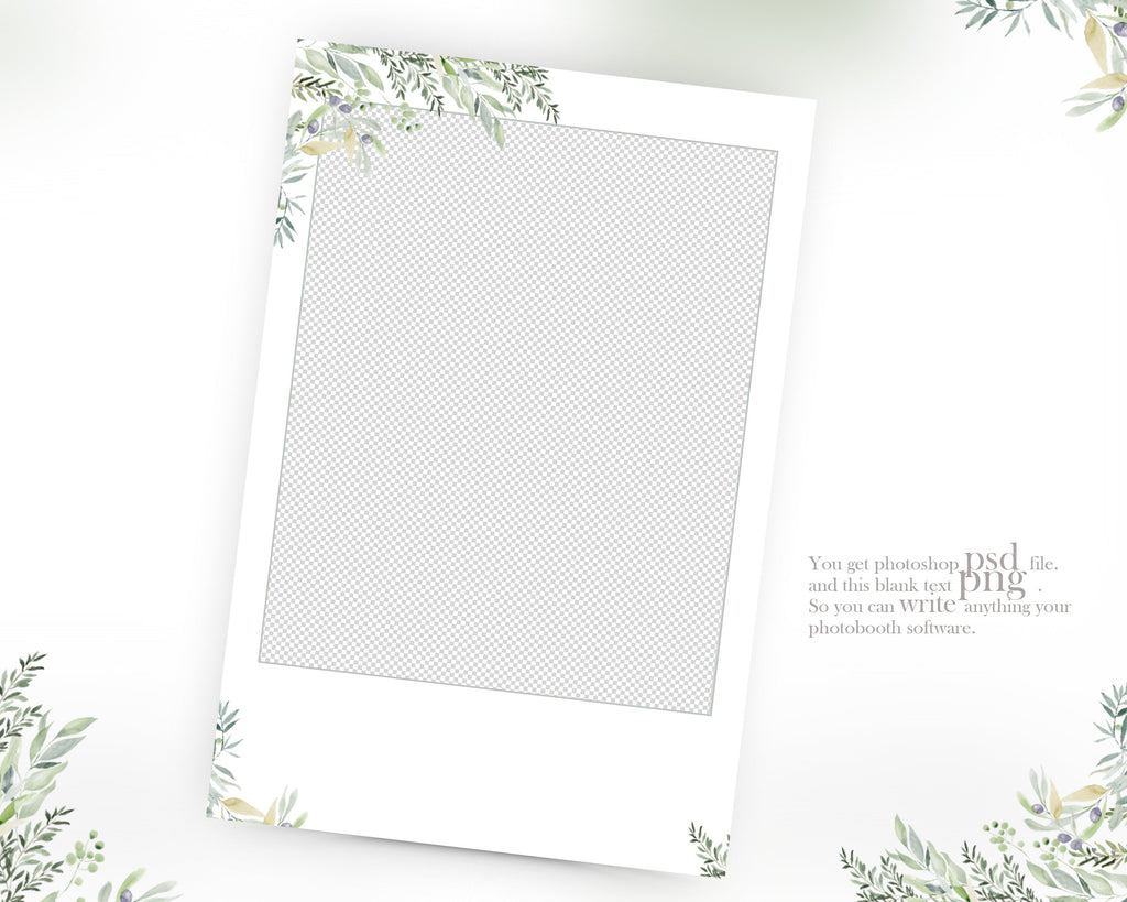 Photobooth Template Wedding Bridal Sweet 16 Floral Anniversary Photo Booth Template 4x6 Photobooth Template bundle