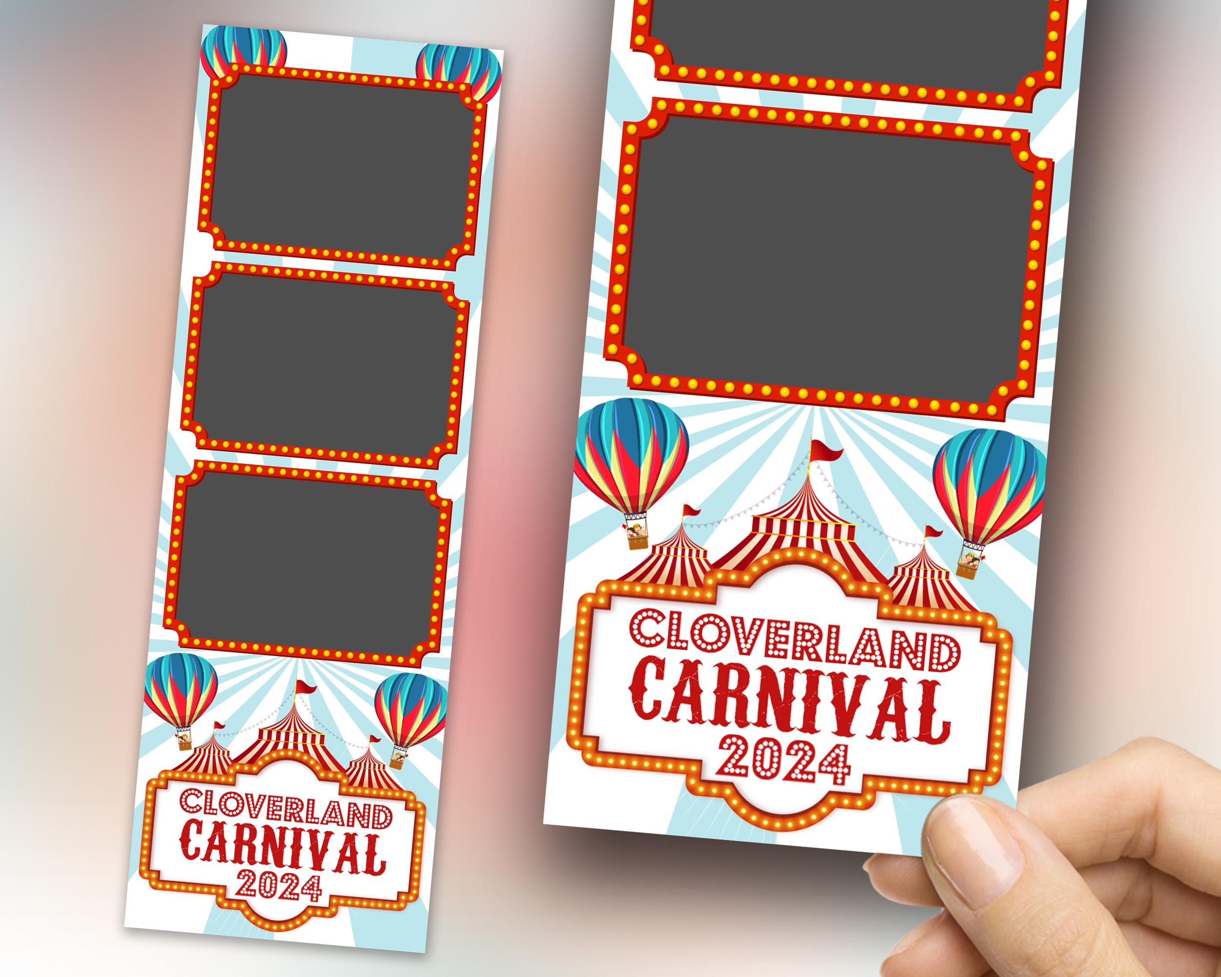 Carnival Photo Booth Template Festival Shrovetide Mardi Gras Photobooth Template Fat Tuesday Carnival celebration Circus Party 2x6 1053