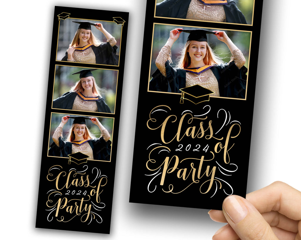Graduation Photo Booth Template, Graduation Photobooth Template, Class of 2024, Prom 2024