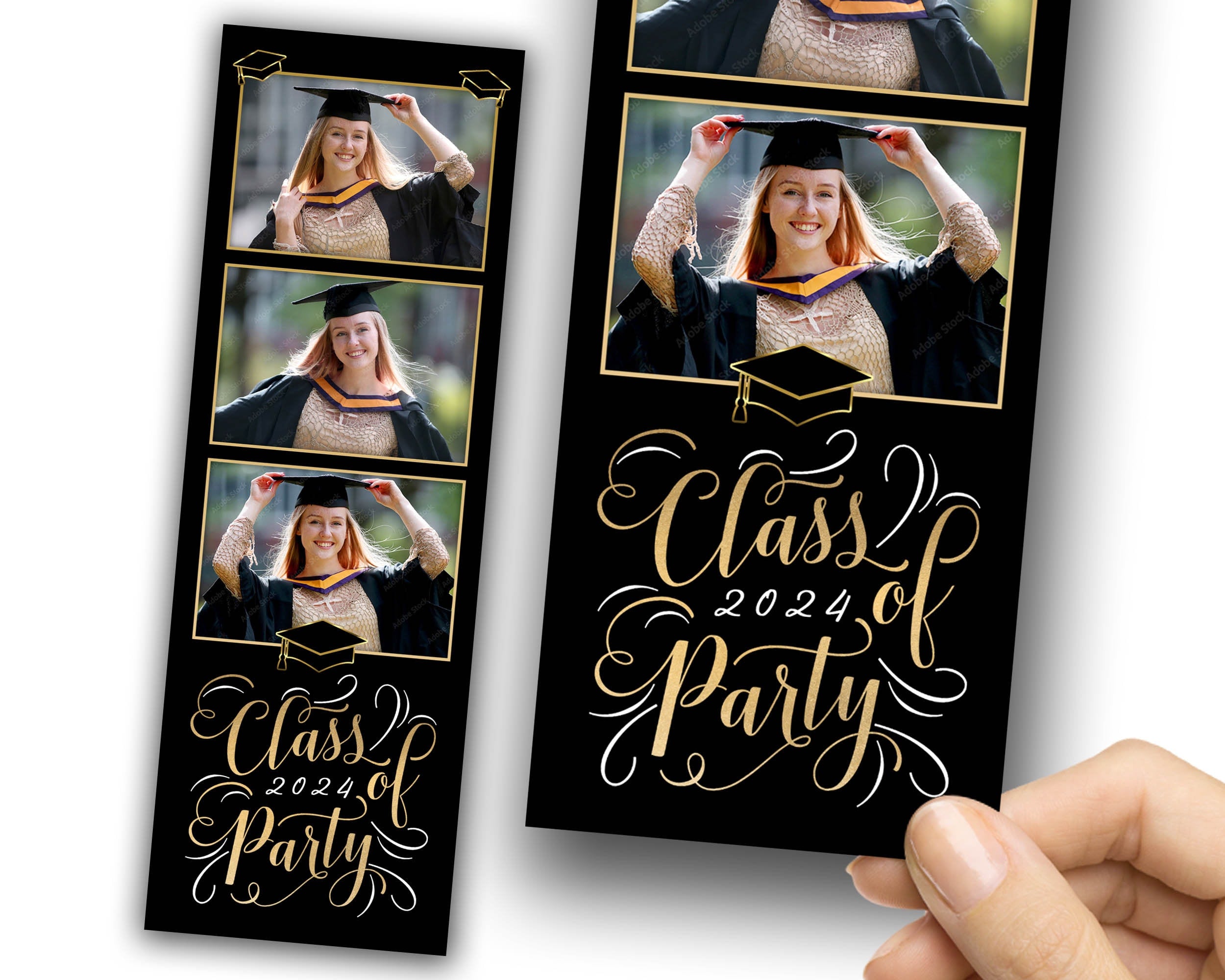 Graduation Photo Booth Template, Graduation Photobooth Template, Class of 2024, Prom 2024