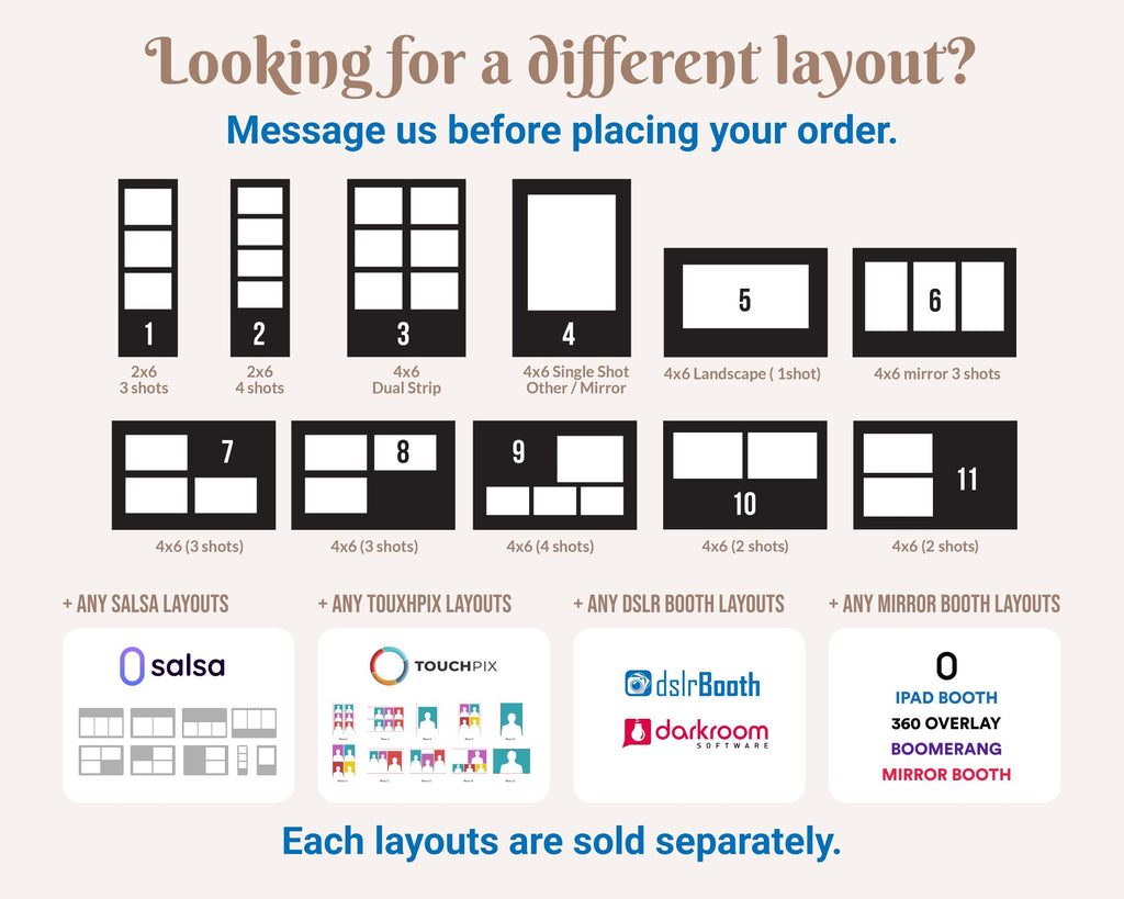 Birthday Photo Booth Template 2x6 Strip Black Silver Glitter and sparkles Elegant Photobooth Template 3 photo and 4x6 dual strip setup BM15