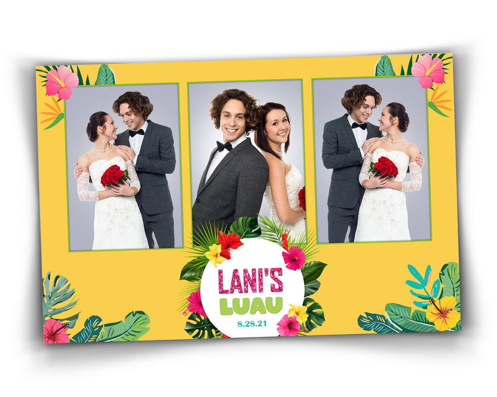 Beach Luau Photobooth Template, Hawaiian Luau Party, Aloha Party,  Photo Booth Template, Party, Photobooth, Photo Booth, Summer, Hanukkah