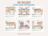 Baby Shower Photo booth Template 2x6 strip Teddy Bear Babyshower it's a boy sky blue brown tan balloon 1st birthday Photobooth Template BS1