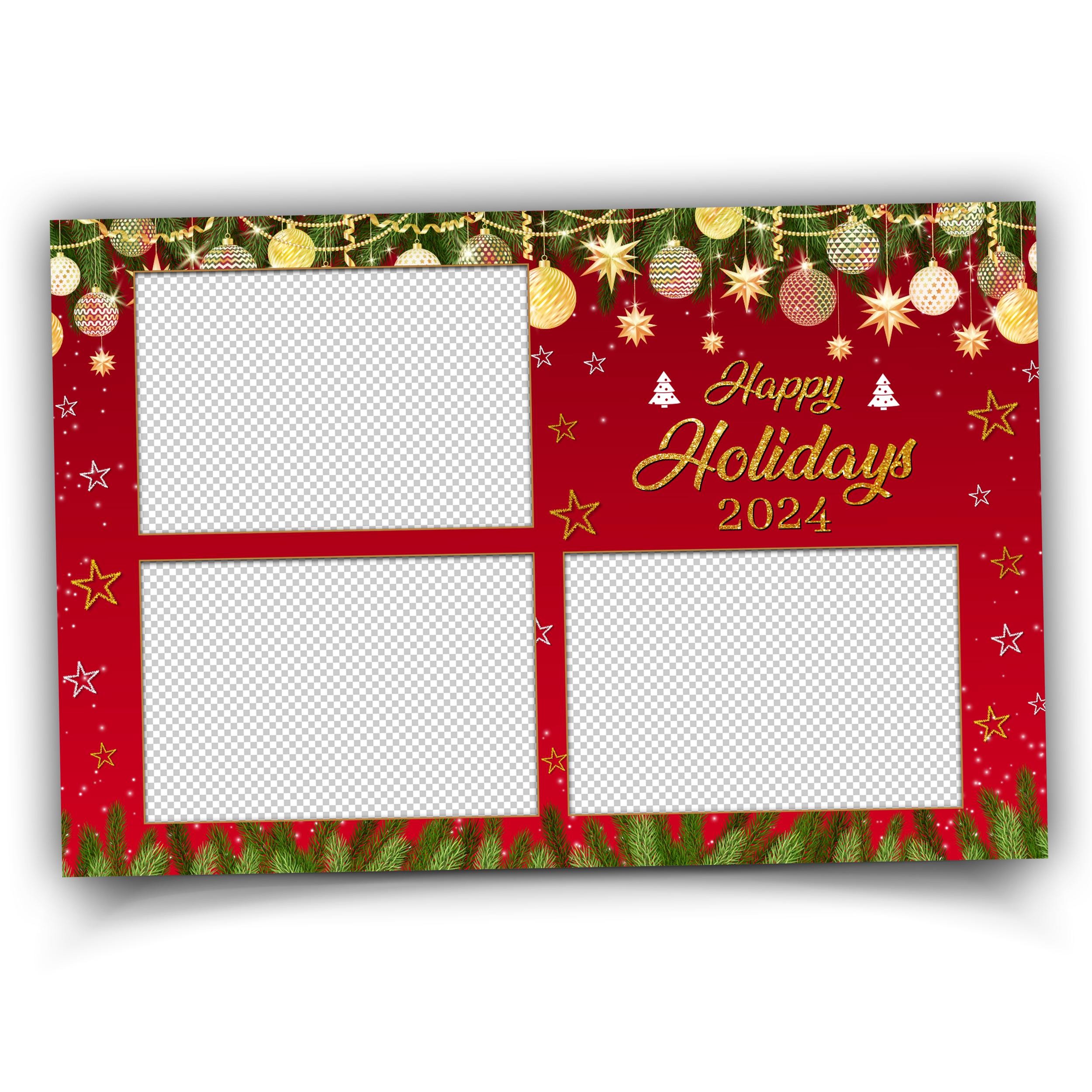 Christmas Photobooth Template, Merry Christmas, Holiday Photo Booth, New Year, Xmas 1461
