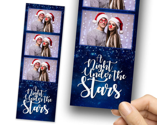 A Night Under The Stars, Night Party, Sweet 16 Photo Booth Template, Birthday Party, Blue Stars, Stars Photobooth Template, 1081