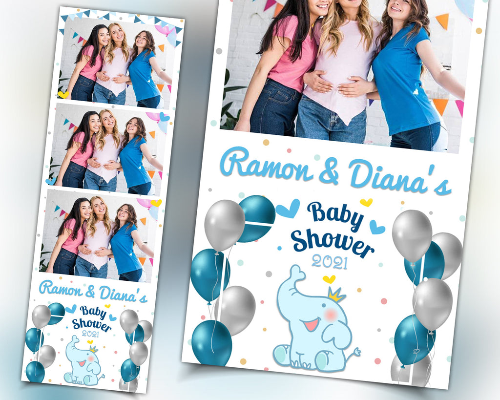 Baby Shower Photo Booth Template 2x6 Photobooth Template