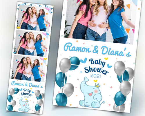 Baby Shower Photo Booth Template 2x6 Photobooth Template