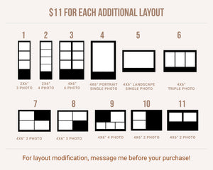 Baby Shower Photobooth Template 4x6 Layout