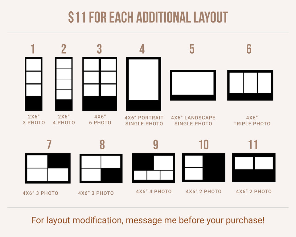 Baby Shower Photobooth Template 4x6 Layout