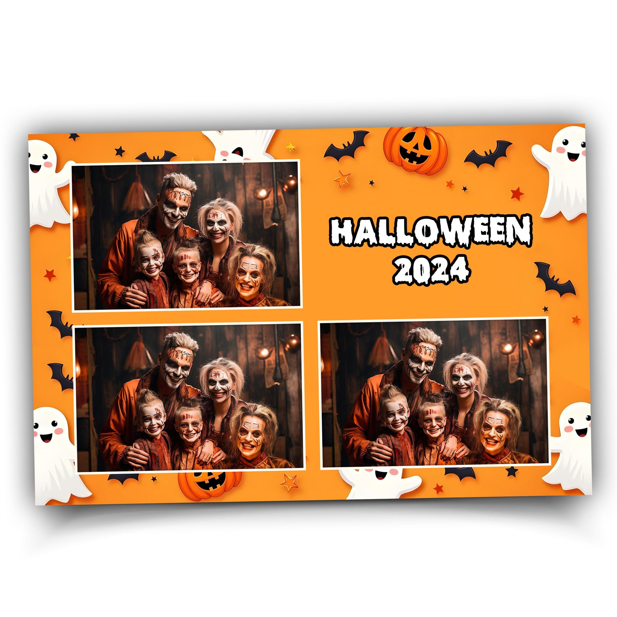 Halloween Photobooth Template, Trick or Treat, Halloween 2024 Photo Booth, Pumpkin 1373
