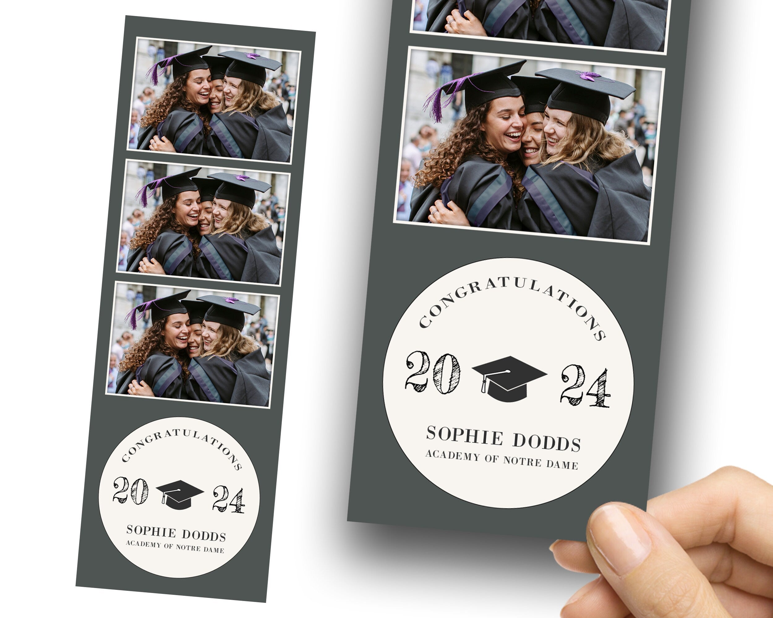 Graduation Photo Booth Template, Graduation Photobooth Template, Class of 2024, Prom 2024, Grad 1069