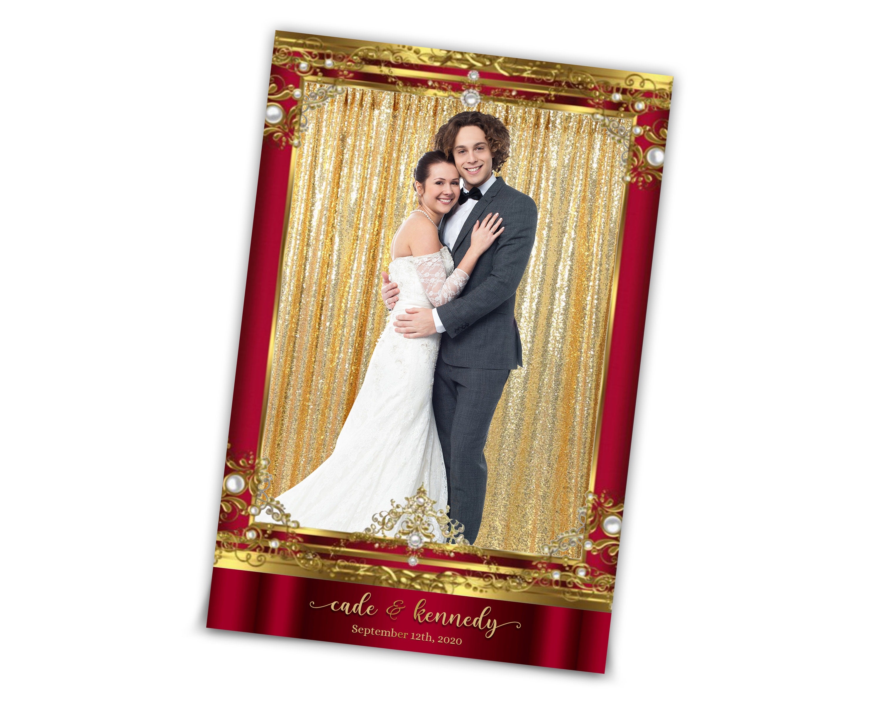 Photo Booth Template for Wedding Bridal Shower 4x6 Photobooth Template, Sweet Sixteen, Sweet 16, Bridal Shower, Anniversary