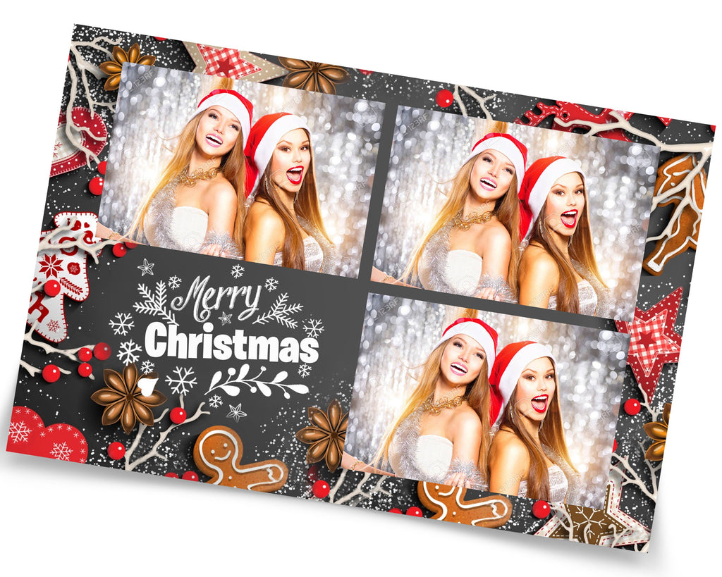 Christmas Photo Booth Template | Merry Christmas | Xmas Photobooth Template | Holiday Party | SKU 213