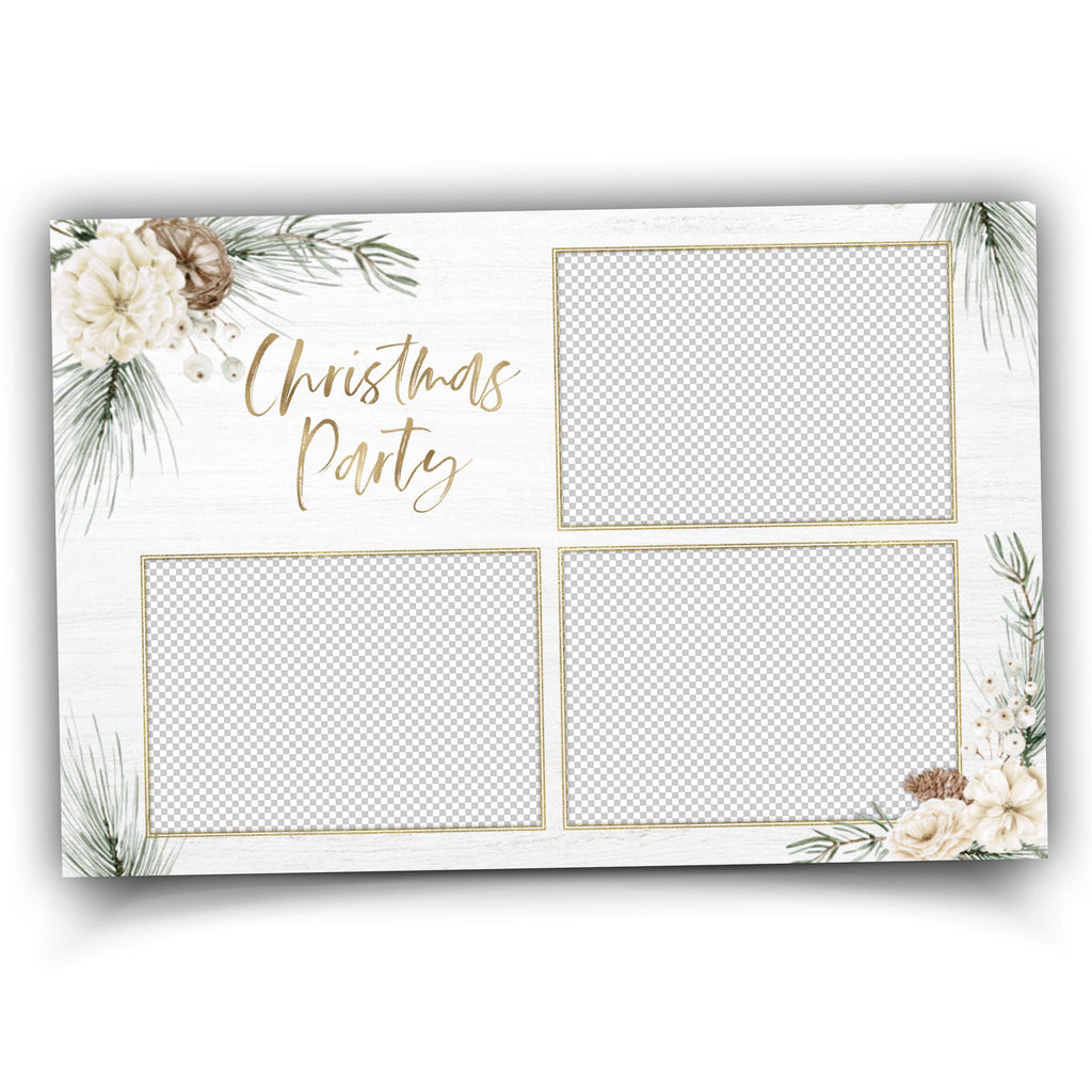 Christmas Photobooth Template, Holiday Photo Booth, Merry Christmas, Xmas, New Year Party 1417