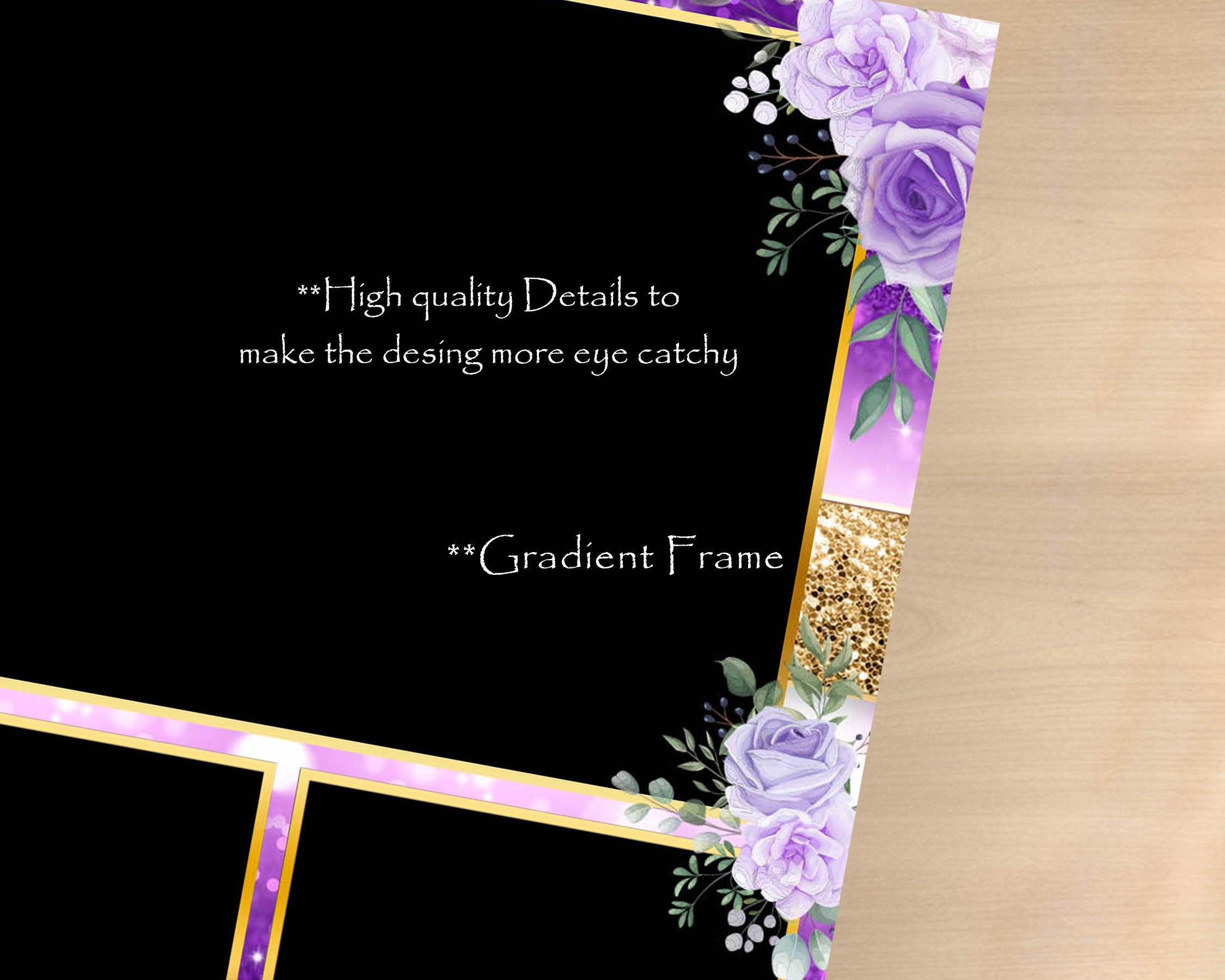 Photo booth template wedding birthday sweet 16 anneversary photobooth template 4x6