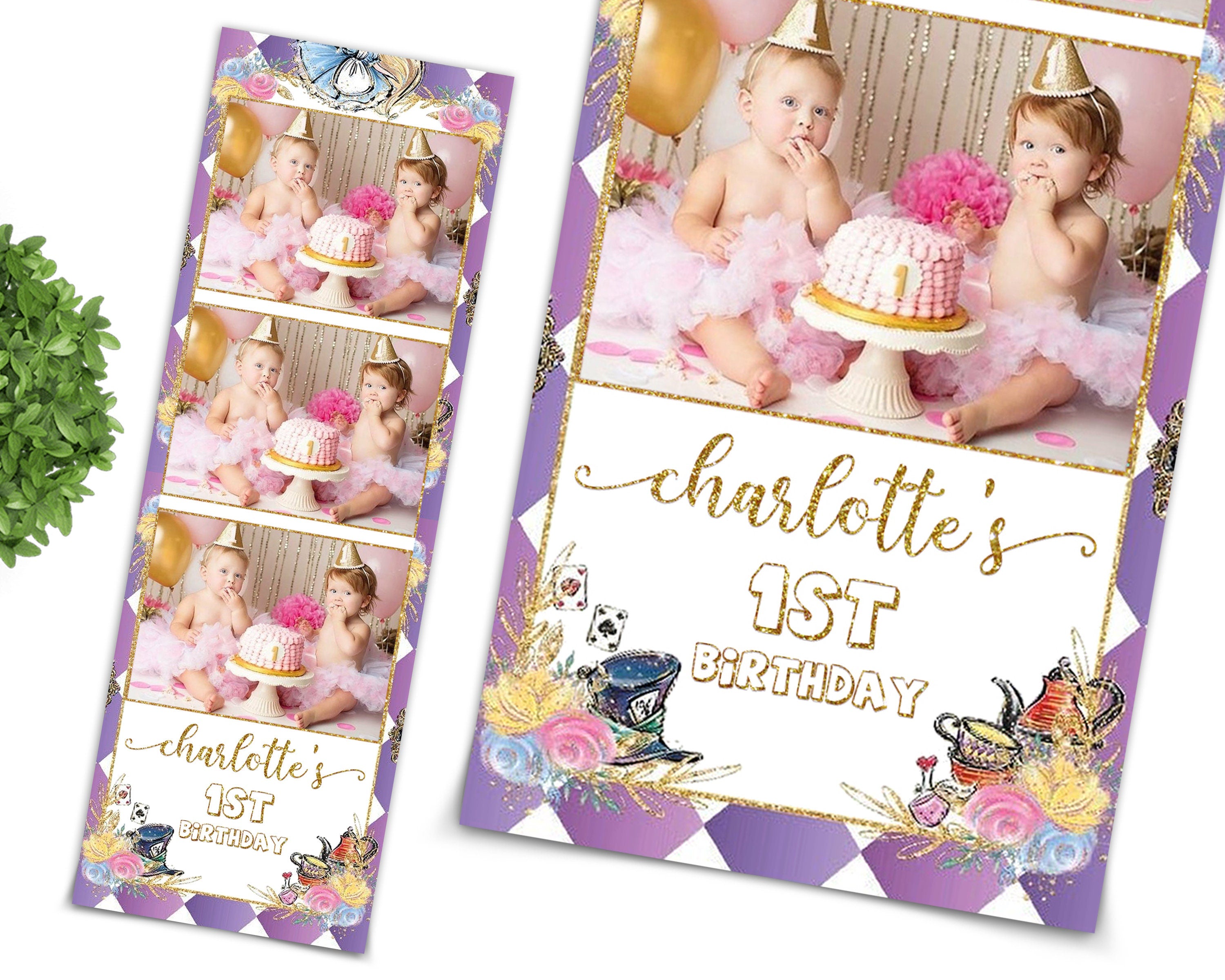 Photobooth Template Sweet 16 Birthday Quinceanera Sweet Sixteen Birthday Photo Booth Template photo Strips 2x6 and 4x6 Bday