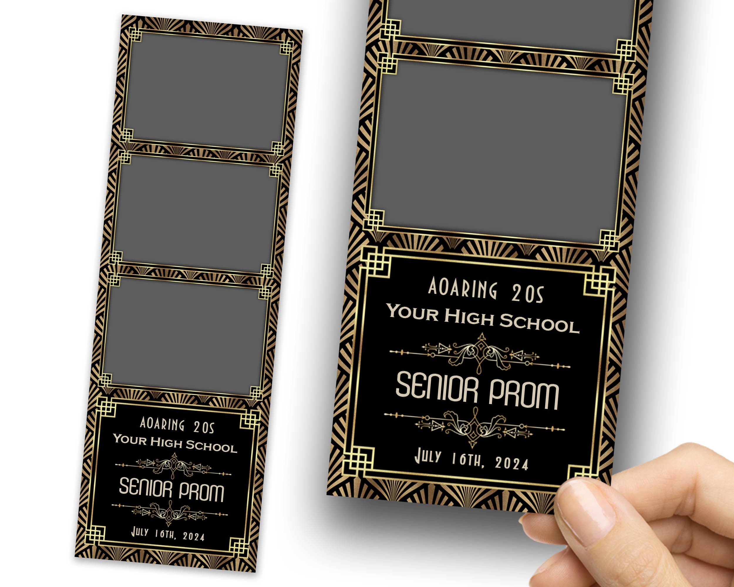 Aoaring 20s, Prom Photobooth, The Great Gatsby Photo Booth Template, Art Deco, Class Of, High School, 1920s Deco, Gala, Great Gatsby, 1083