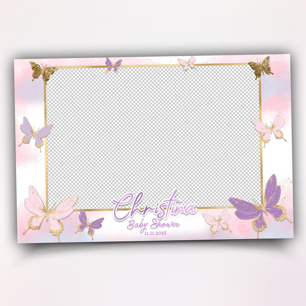 Baby Shower Photobooth Template, Baby Shower Photo Booth Overlay 659