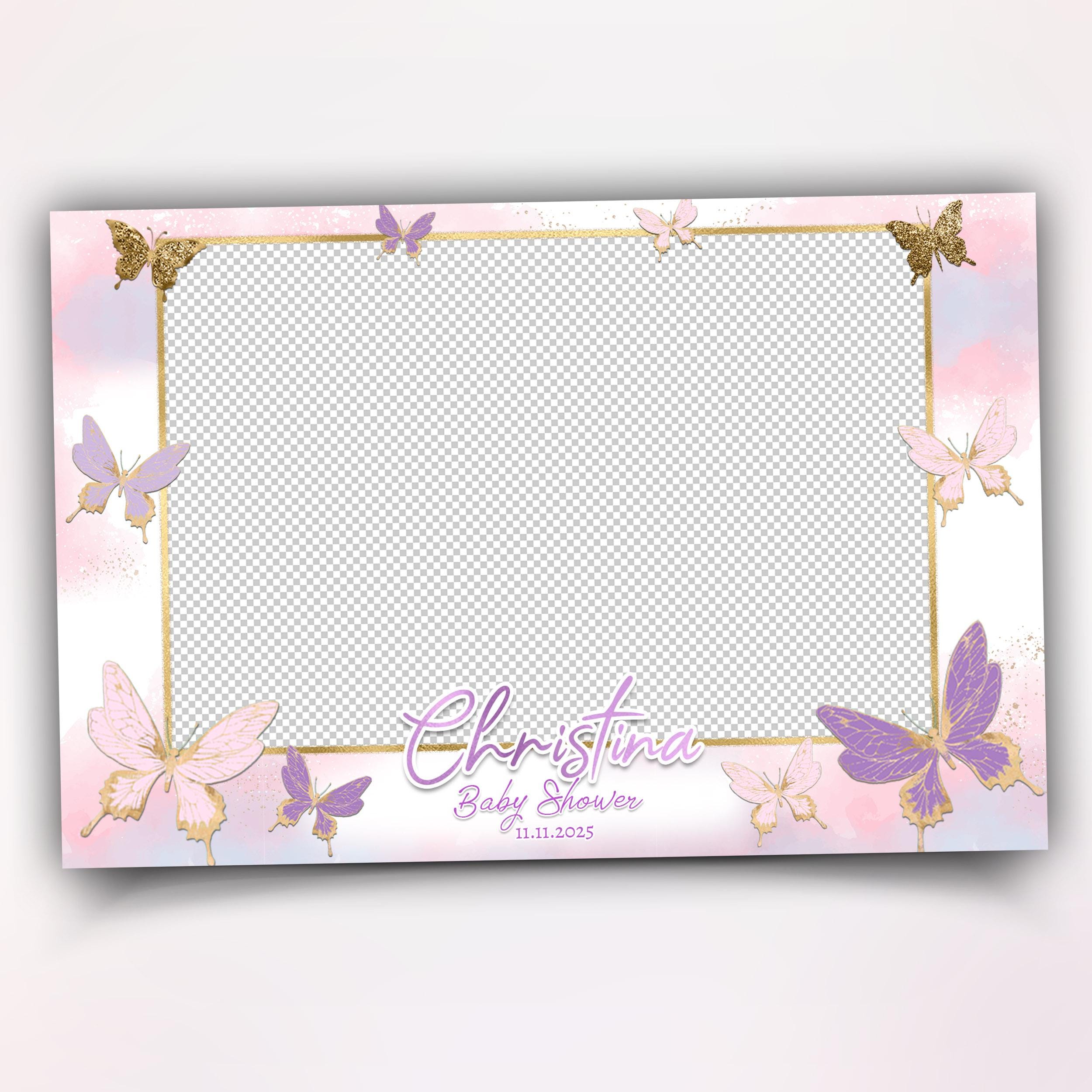 Baby Shower Photobooth Template, Baby Shower Photo Booth Overlay 659