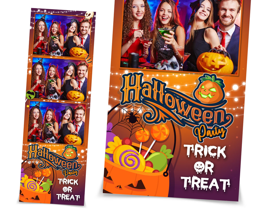 Halloween Photo Booth Template 2x6 Photobooth Pumpkin Template Strip