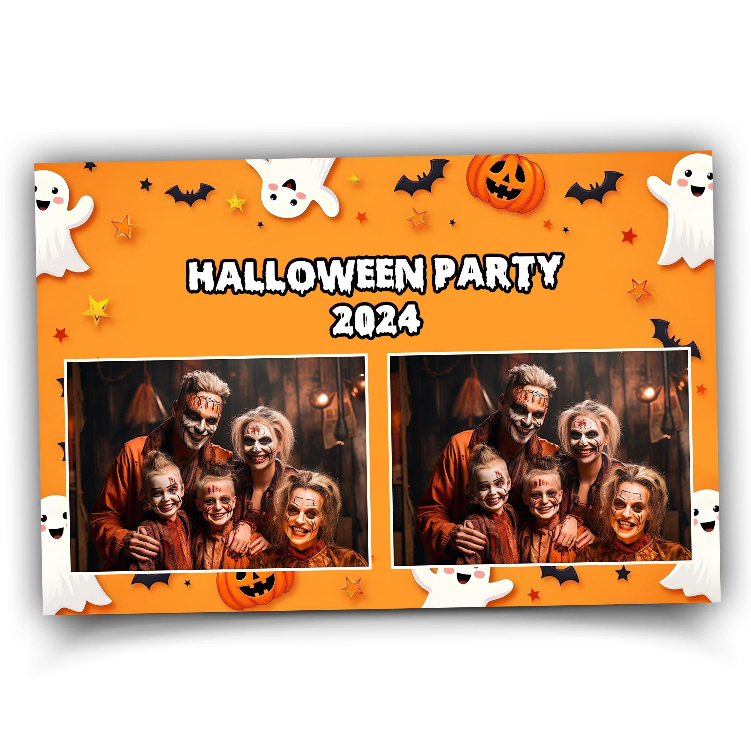 Halloween Photobooth Template, Trick or Treat, Halloween 2024 Photo Booth, Pumpkin 1373